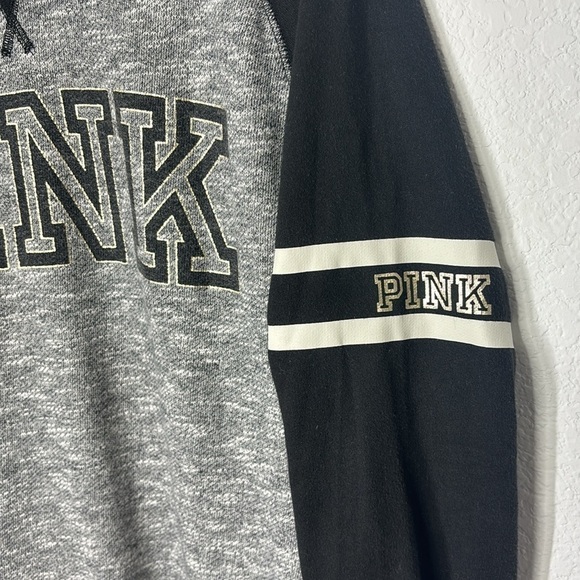 Victoria’s Secret grey and black oversized PINK sweatshirt size M - Picture 3 of 5